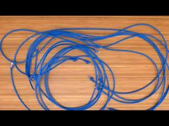 สายเคเบิลคอมโพสิตเครือข่าย สายเคเบิลสื่อสารแบบรวม 23awg Cat6 UTP Cables แบบไม่มีฉนวน