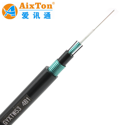 Outdoor Armored GYXTW53 2-288 Core Single Mode G652D Fibre Optic Cable with PE Jacket