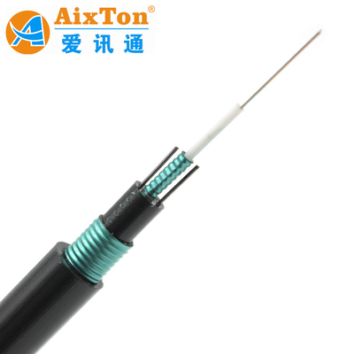 Outdoor Armored GYXTW53 2-288 Core Single Mode G652D Fibre Optic Cable with PE Jacket
