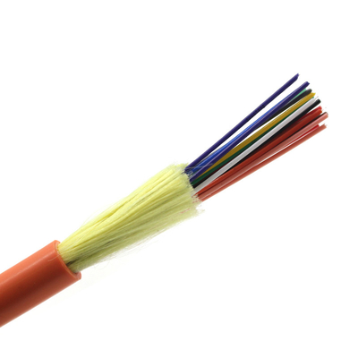 Indoor G657A1 OM1 OM2 Bundle Optical Fiber Cable GJFJV 4 6 8 12 24 Core Bending Radius 10D/20D mm