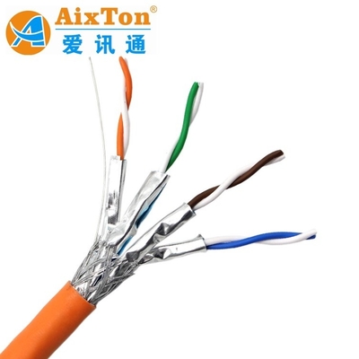 Cat7 STP FTP SFTP Lan Network Ethernet Cable With PVC 305M Pure Bare Copper Conductor 23AWG for Data Transfer