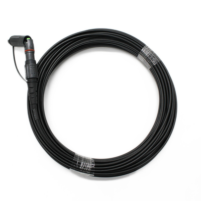 FTTA Outdoor Waterproof Fiber Patch Cord with Optitap Mini SC APC/UPC Connector and 7.0 mm Black Cable Jacket Diameter