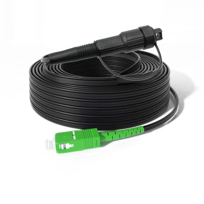 Waterproof Fiber Optic Patch Cord with LC Connector Type , Toneable Flat Drop Cable Assembly and FTTH Corning Optitap