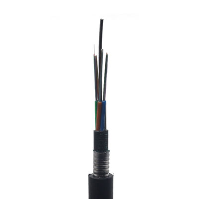 12/24-Core Fiber Optic Cable GYTA53 PE Jacketed Outdoor Stranded Loose Tube Armored Cable