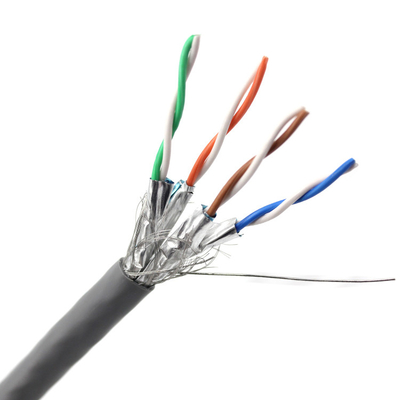 SFTP Cat7 Cat7 Cat6a Cat8 Network Lan Cable การส่งเร็ว ความสูญเสียต่ํา 100m 305m ต่อม้วน