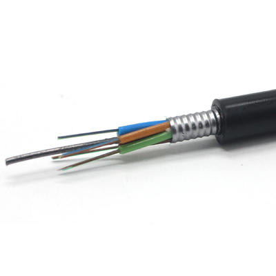 8 Core GYTS ไฟเบอร์ออปติกเคเบิลสําหรับการฝังตรงภายนอก การก่อสร้างท่อหลุด