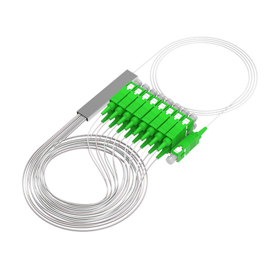 ประเทศจีน Outdoor 0.9mm PLC Splitter 1x2 2 Way Fiber Optic Splitter ด้วยเครื่องเชื่อม SC APC