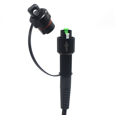 เครื่องเชื่อม Corning Optitap ที่กําหนดเอง LSZH Outdoor Drop Cable สายปัดไฟเบอร์แบบกันน้ํา ขนาดกว้าง 7.0 มม