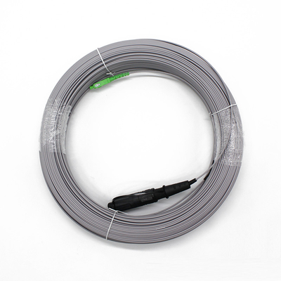 กันน้ําภายนอก FTTH SingleMode ไฟเบอร์ออปติก ดรัปเคเบิล แพทช์คอร์ด 1 2 โคเรน Corning SC สายสื่อสาร 10-200M
