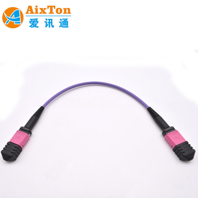 สายแพทช์คอร์ดไฟเบอร์ออปติก MM OM4 MTP / MPO 8 12 24 คอร์ ผลิตในเวียดนาม