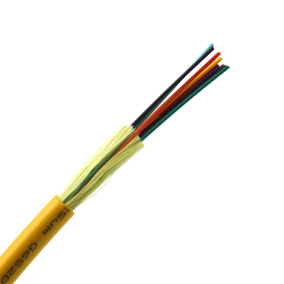 GJFJV/H-12B1 สายไฟเบอร์ออปติกภายในอาคารแบบ Singlemode/Multimode ปรับแต่งได้ สำหรับการเดินสายไฟระหว่างห้องโทรคมนาคม