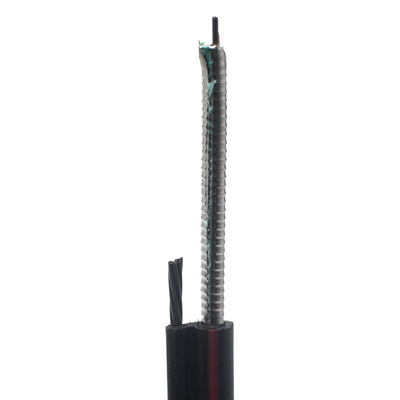 สายเคเบิลใยแก้วนำแสงแบบมีตัวรองรับในตัวรูปเลข 8 GYTC8S GYTC8A สำหรับติดตั้งบนอากาศ 24/48/96 คอร์ โหมด Single-mode