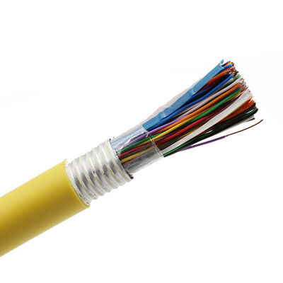 สายโทรศัพท์ทองแดงเปลือย 0.5 มม. 15 30 25 20 คู่ สายโทรศัพท์ใต้ดิน Cat5e สายหุ้มเกราะ