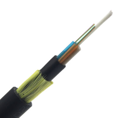 Outdoor Mini ADSS Fiber Optic Cable with 80M/100M/120M Span 12/24/4 Core Strand 
