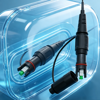 IP68 กันน้ํา 1 โคเรน แบรนเดอร์ Corning ไฟเบอร์ออปติก แพทช์คอร์ด Optical Fttx FTTH รองรับ Corning Optitap Sc/APC Connector