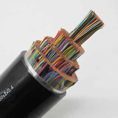 สายโทรศัพท์แบบหลายคู่หุ้มฉนวนใต้ดิน Cat3 300 500 800 คู่ สายโทรศัพท์ภายนอกอาคาร